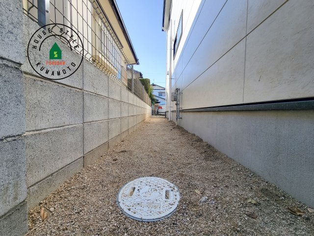 合志市幾久富第1-2棟（2号棟）　の庭|お庭で自由な時間を過ごせます。