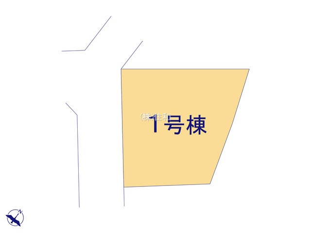 入間郡三芳町大字藤久保の新築一戸建の区画図
