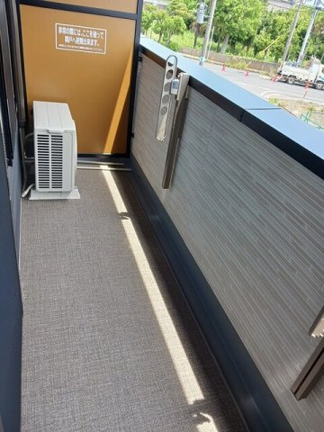 リバーサイドⅡのバルコニー|陽当たり良好なバルコニーです