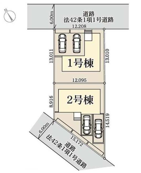 小山市西城南7丁目　第5　2号棟の区画図