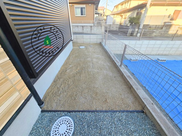 熊本市東区御領3丁目第1-3棟（1号棟）　の庭|お庭で自由な時間を過ごせます。