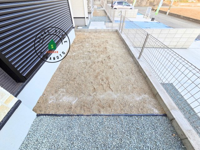 熊本市東区御領3丁目第1-3棟（3号棟）　の庭|お庭で自由な時間を過ごせます。