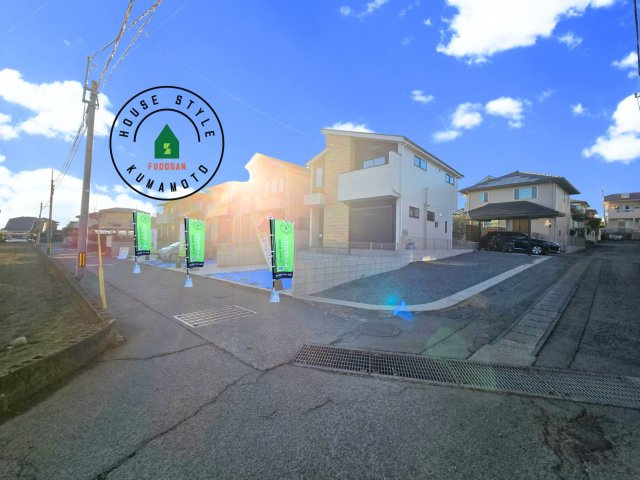 熊本市東区御領3丁目第1-3棟（3号棟）　の前面道路含む現地写真|見学の時間などお気軽にお問い合わせ下さい。