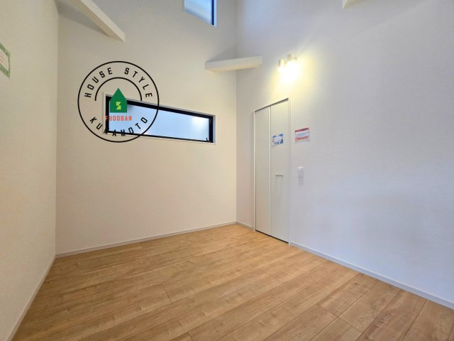 熊本市東区御領3丁目第1-3棟（3号棟）　の和室|将来的に、琉球畳を引きまして和室風にすることも可能です。