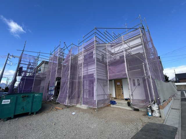 新築　前橋市富士見町時沢第3　3号棟の外観|現地写真　2026年1月完成予定！類似物件のご内覧等、お気軽にお問合せください♪　							
