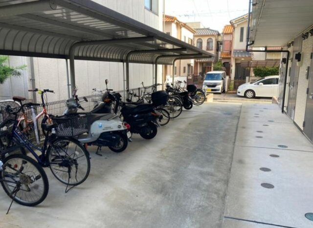 【愛知県】名古屋市緑区　一棟アパートの駐輪場