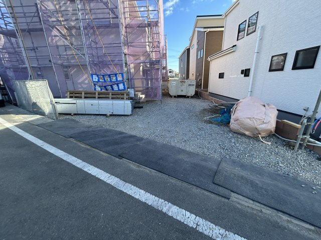 新築　前橋市富士見町時沢第3　4号棟の駐車場|現地写真　駐車スペースは4台分可能です！
