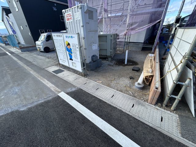 新築　前橋市富士見町時沢第3　5号棟の駐車場|現地写真　駐車スペースは4台分可能です！
