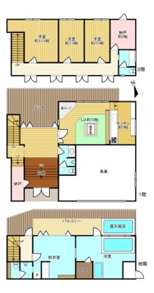 【間取り】 | 湯河原町吉浜　戸建 | 図面と現況が相違する場合は現況優先と致します。