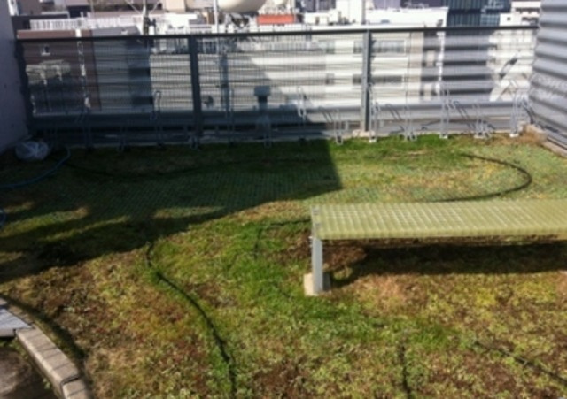 カスタリア八丁堀のバルコニー