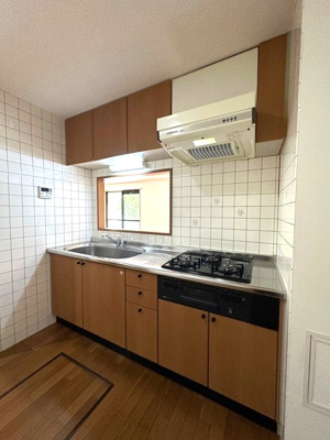 【キッチン】 | ライリッヒ・ストーレ | 木目調のおしゃれなデザインのシステムキッチンです！場所を取るお鍋やお皿もたっぷり収納できてお料理がはかどります！