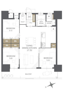【間取り】ウィングシャトー那覇オーシャンビュー 