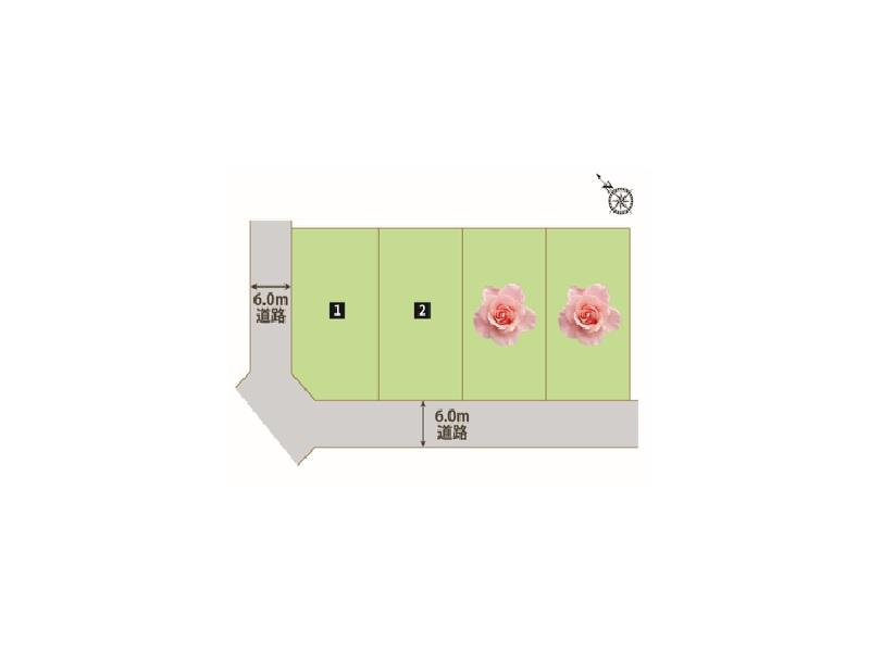 足利市常見町　新築戸建2-2の区画図