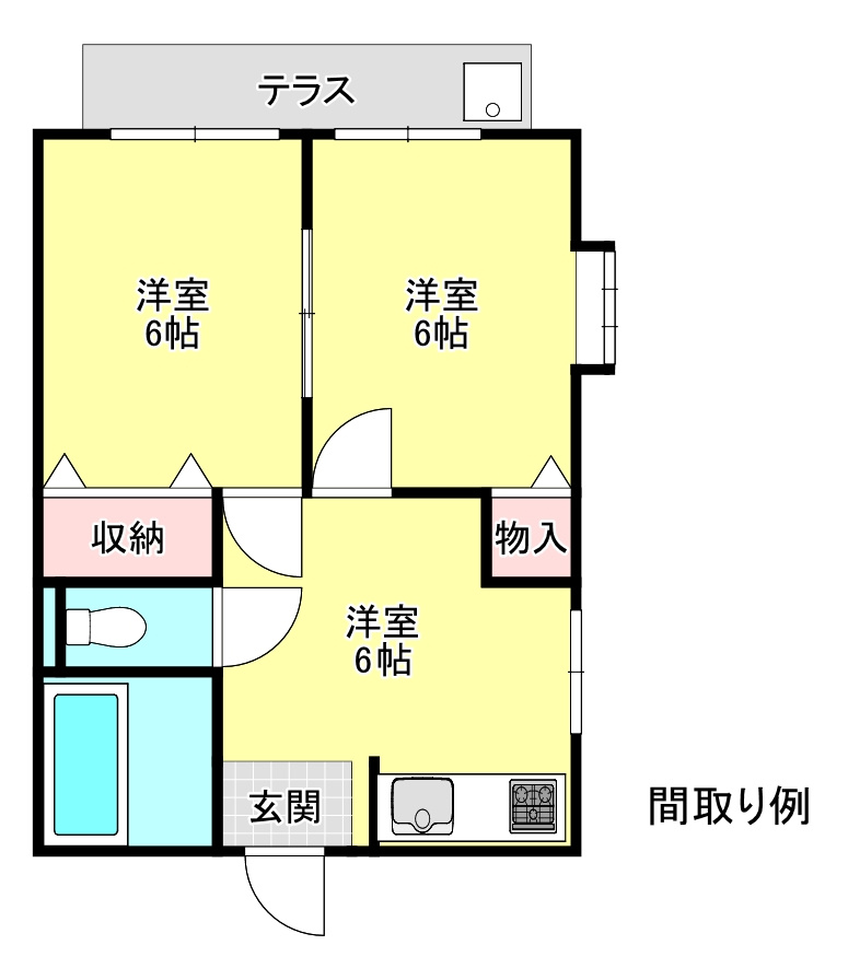エリートレジデンス　投資用物件の間取り