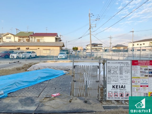 羽曳野市南恵我之荘　第1期　新築一戸建ての外観|現在の進捗状況です！順調に作業進行中、完成が待ち遠しいです！詳細の間取り等、お気軽にお問い合わせください！