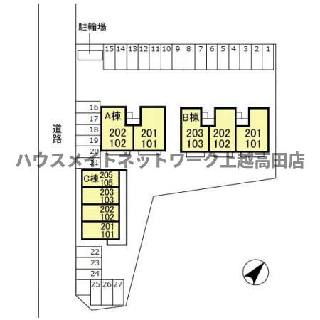 フォーシーズン Ａの設備|配置図