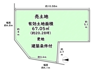 【土地図】 | 右京区梅津林口町　建築条件付
