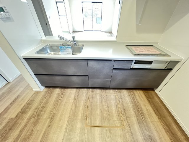 桜井市粟殿　第13期　のキッチン|IHで火の元安心です