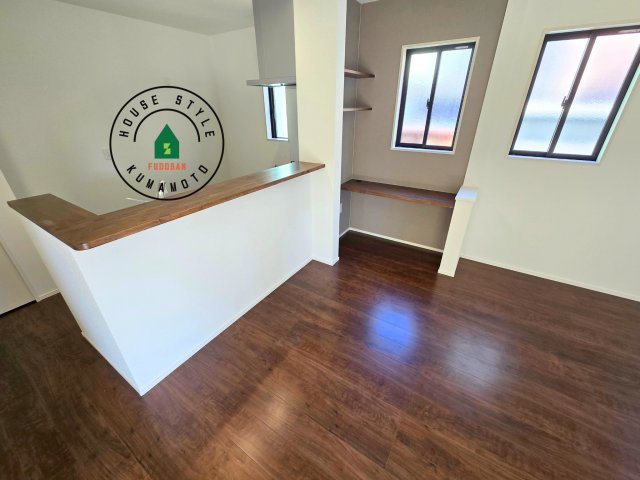 熊本市南区御幸西3丁目第1-１棟（3号棟）　の内観：施工例|キッチンから立ち込める香りが今日の料理を期待させます。