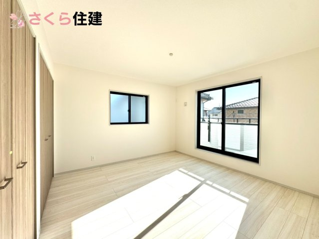 いろどりアイタウン栃木市藤岡町藤岡22-P6　１棟の内観：施工例|同社施工物件の写真です。モニタ付きインターホンで防犯面もしっかり安心♪			