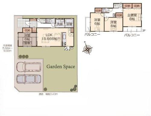 いろどりアイタウン栃木市藤岡町藤岡22-P6　１棟の外観|只今建設中！！11/6更新！！！！