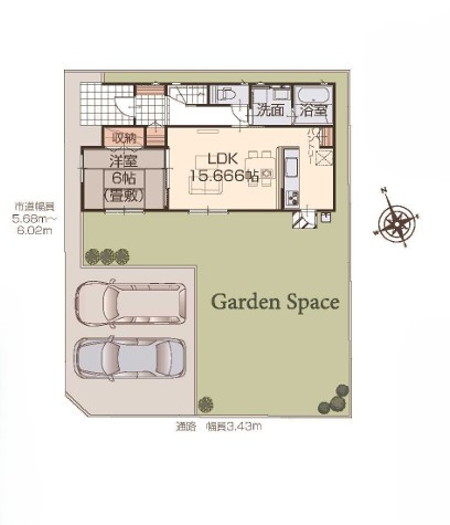 いろどりアイタウン栃木市藤岡町藤岡22-P6　１棟の省エネ性能ラベル|省エネ・断熱性能評価あります♪