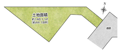 【外観】 | 高槻市安岡寺町４丁目　建築条件なし土地