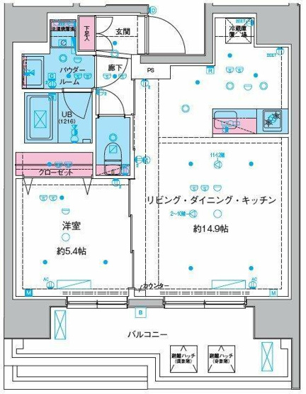 【間取り】 | ＧＥＮＯＶＩＡ本所吾妻橋Ⅲ