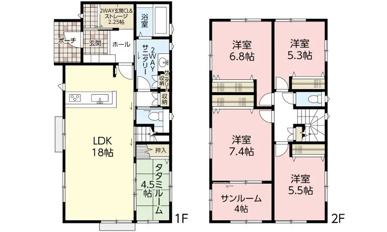 東区馬木３丁目の間取り