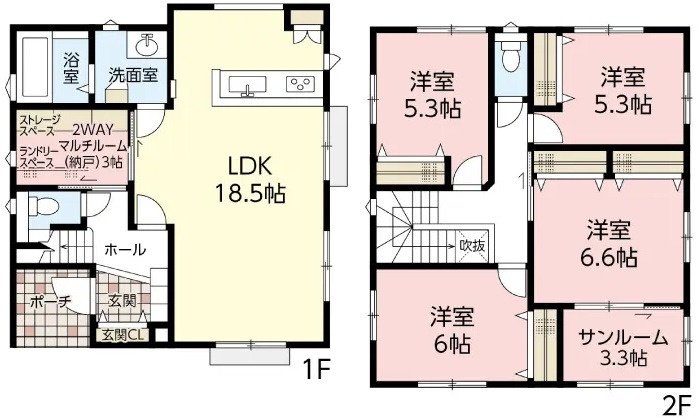 東区馬木３丁目の間取り