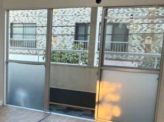 北砂中央ビルのバルコニー