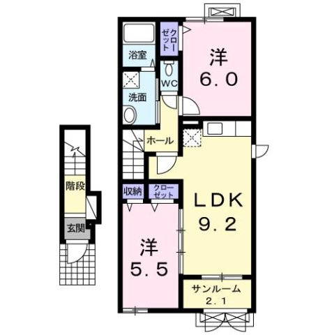 アパルトマン　アキバの間取り