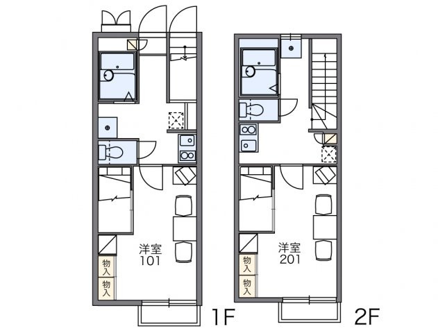 レオパレスカトレアの間取り|画像2