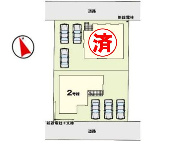 壬生町緑町1丁目　40期　2号棟の区画図