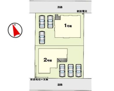壬生町緑町1丁目　40期　1号棟の区画図