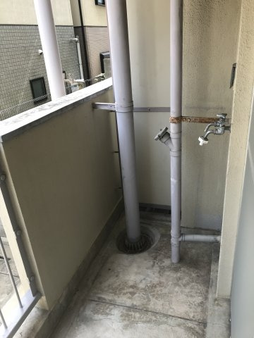 ときわビューハイツのバルコニー|バルコニー・洗濯機置き場