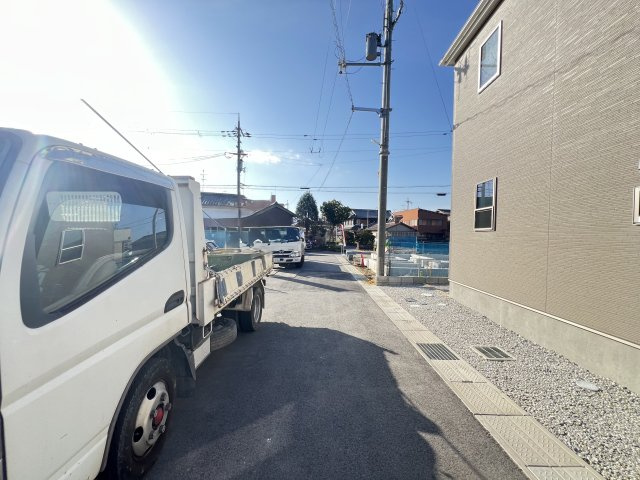 桜井市粟殿　第13期の前面道路含む現地写真