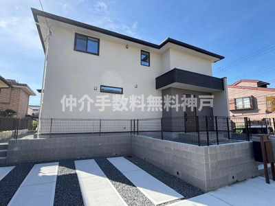 【外観】 | 神戸市須磨区神の谷5丁目　新築戸建　仲介手数料無料！ | 外観もきれいです