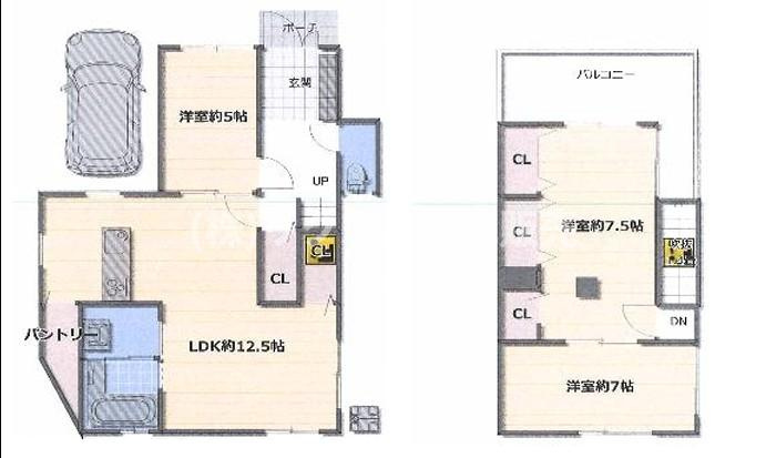 倉治2丁目　中古一戸建ての間取り|間取り図はいかがですか？ご希望を叶える間取りですか？リビングの広さは？水回りの位置は？カウンターキッチン？など色々な情報が集約されています。弊社ではリフォームなどのご相談も承っております。