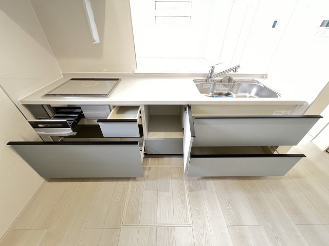 桜井市粟殿　第13期　のキッチン|キッチン収納です