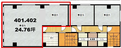 フクダ不動産堺筋本町ビル（旧ビル名：ストークビルヂング本町）の区画図
