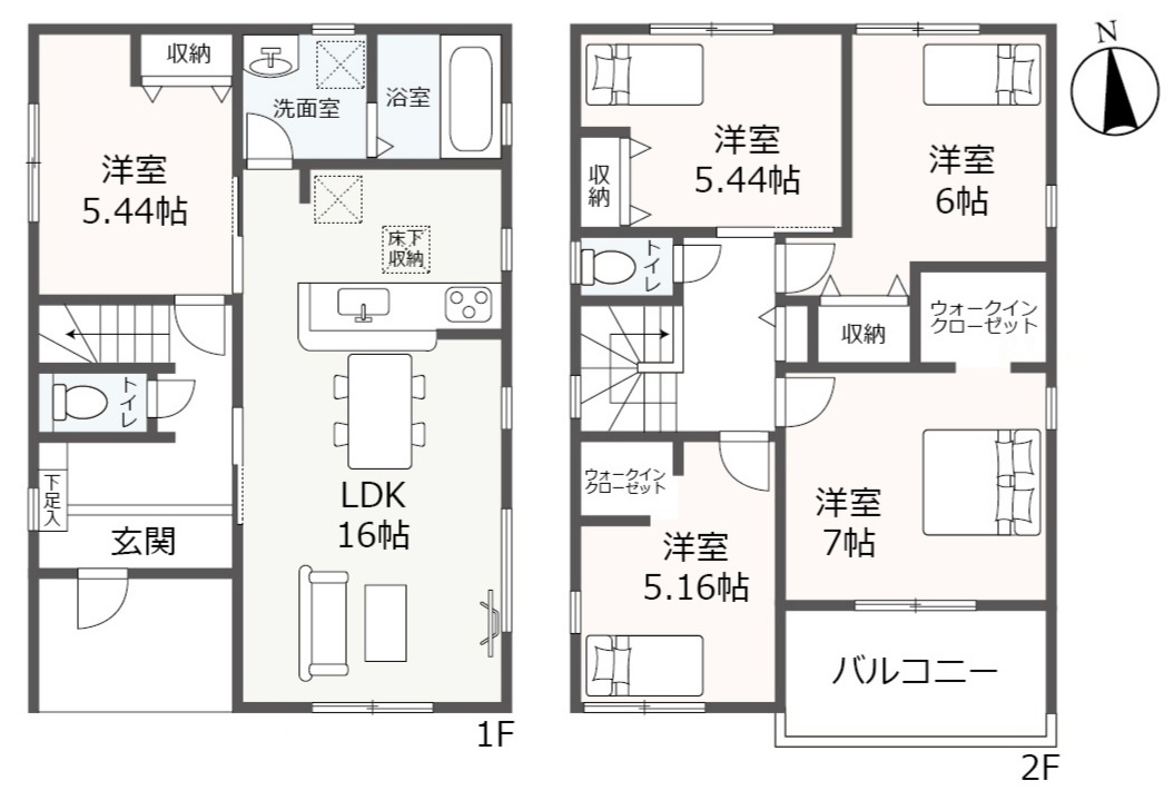 リーブルガーデン　江南市宮田町本郷全2棟　新築戸建　1号棟