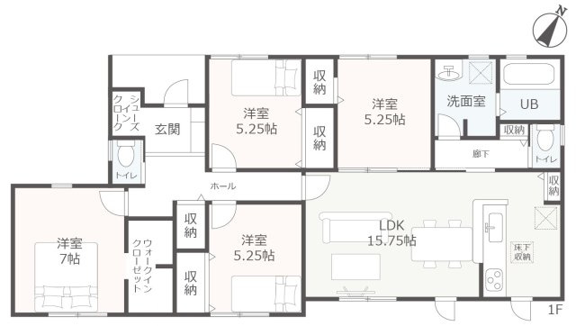 リーブルガーデン　江南市河野町第1期　全4棟　新築戸建　3号棟