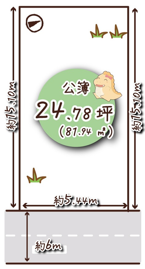 醍醐江奈志町　建築条件無土地の区画図