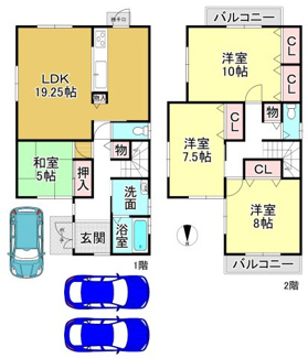 【間取り】 | 大津市下阪本3丁目20-30　中古戸建