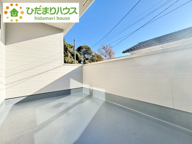 野田市中野台5期　新築戸建　1号棟のバルコニー|人気が高いインナーバルコニーを採用♪天候を気にせず洗濯物を干せ、紫外線も気にせずに済みます(*^^)v							
