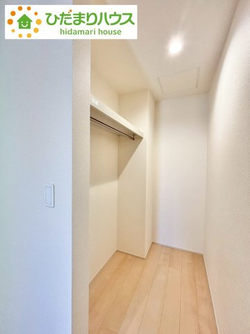 野田市中野台5期　新築戸建　1号棟の収納|家族みんなで共同で使える便利な1階のWIC！！					
