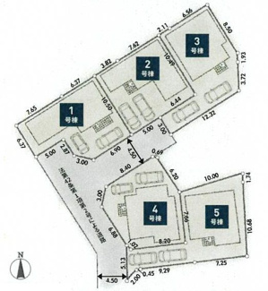 【間取り】 | 秦野市北矢名  4号棟 第1 | シャッター3箇所付　Ｗロック電気錠　宅配BOX付機能門柱　食洗機・カップボード　浴室乾燥機　全居室収納