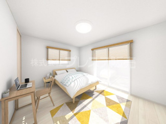 【洋室】 | 洋室（主寝室）完成イメージ／南向きですので、陽あたり良好です♪