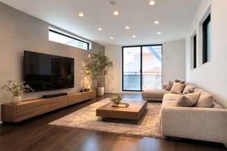 【その他】 | 北区上十条1丁目　新築戸建　A号棟 8490万円 | 施工主施工例：バルコニー